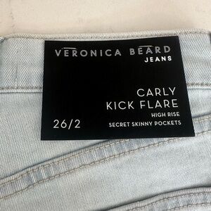 NWT Veronica Beard Jeans Carly Kick Flare High Rise size 26 Color Aspen